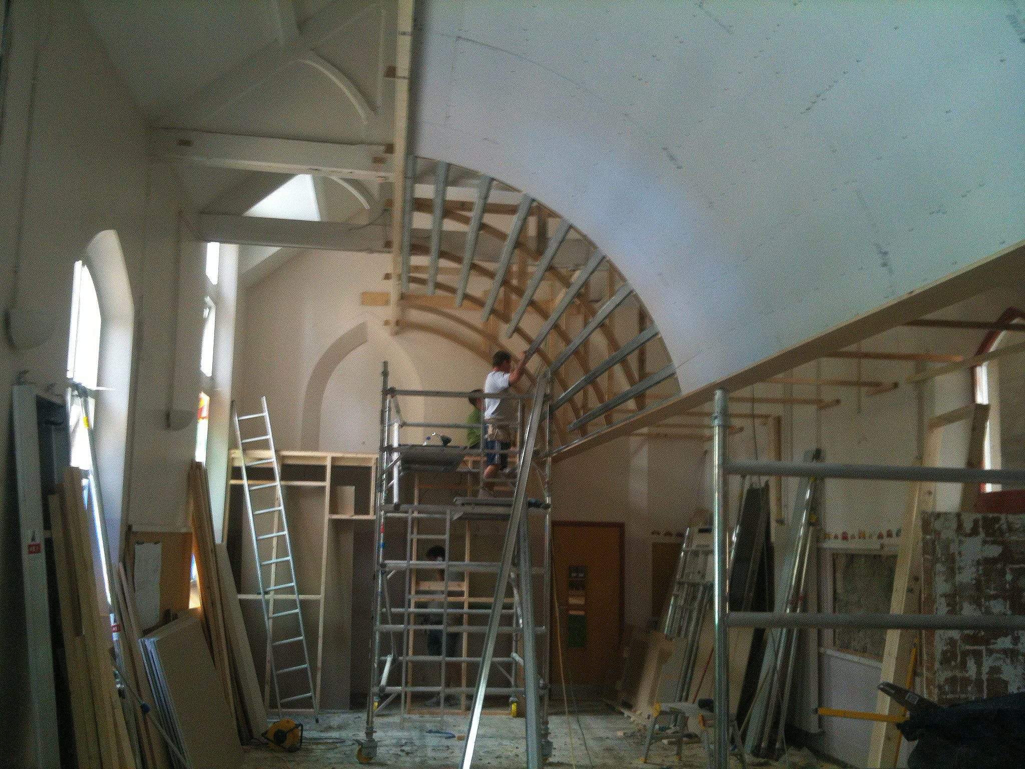 Curved Ceiling Joinery Framework