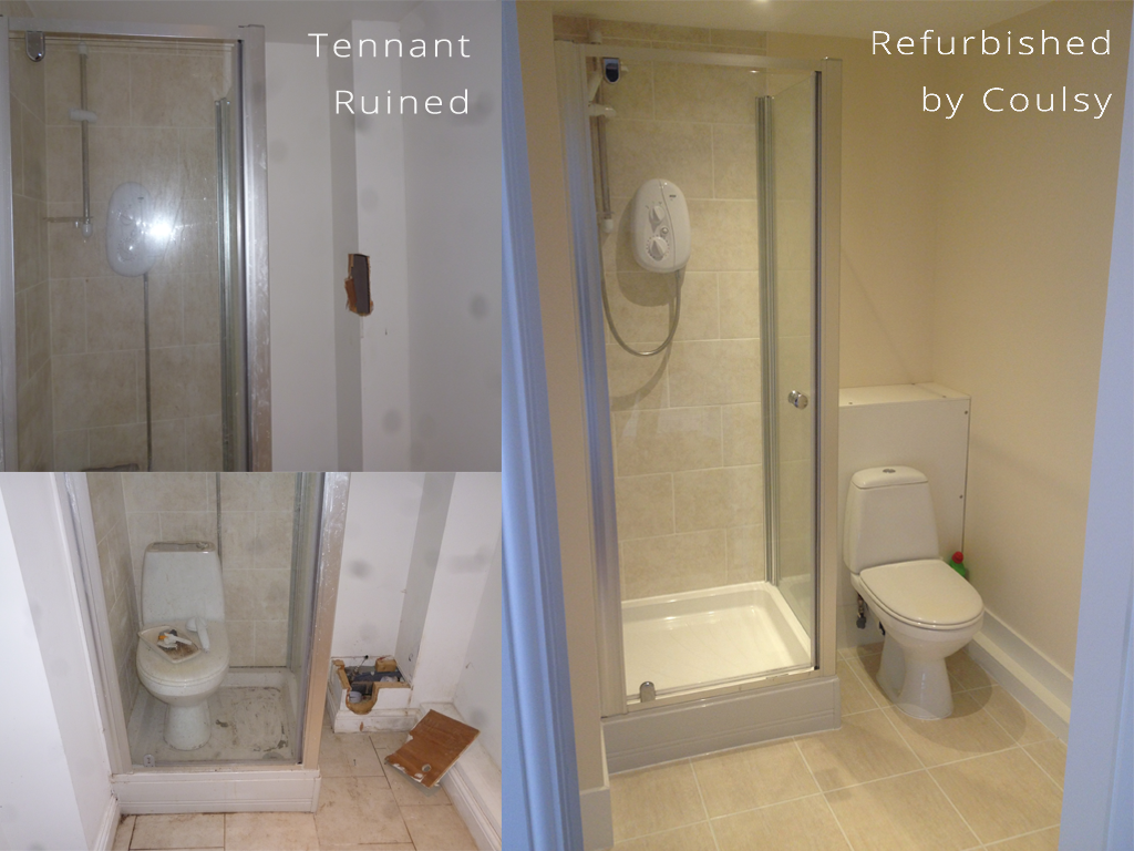 Landlord property ensuite refurbishment