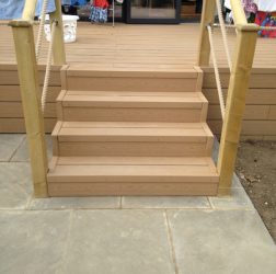 Joiner Made Composite garden decking. Carpenters in Leeds Yorkshire