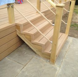 Joiner Made Composite garden decking. Carpenters in Leeds Yorkshire