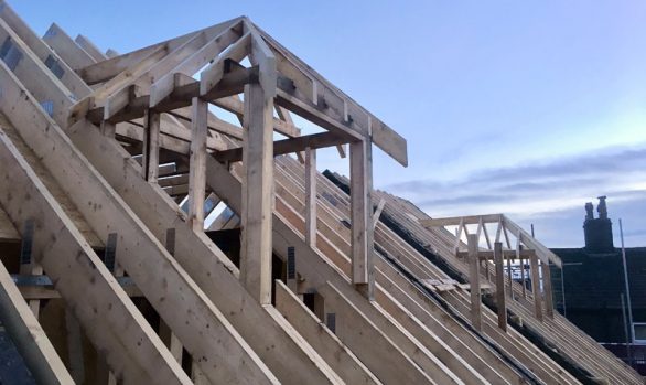 Dormer Roofs being created In Halifax by our Carpenters & Joiners