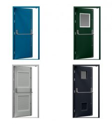 Steel fire exit door installers, steel exit doors and steel high security doors York, Leeds, Harrogate