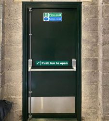 Steel fire exit door installers, steel exit doors and steel high security doors York, Leeds, Harrogate