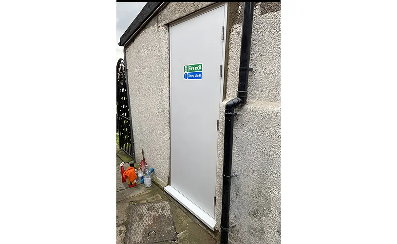 Steel Fire Exit Door Installation – Selby