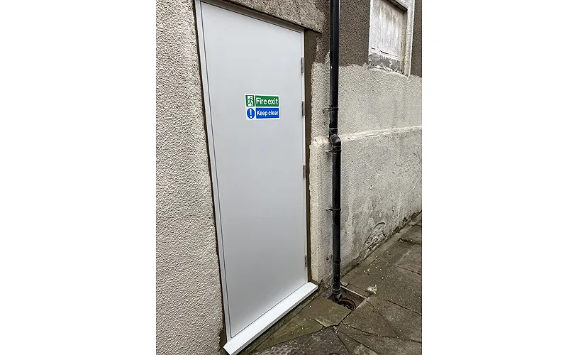 Steel Fire Exit Door Installation – Selby